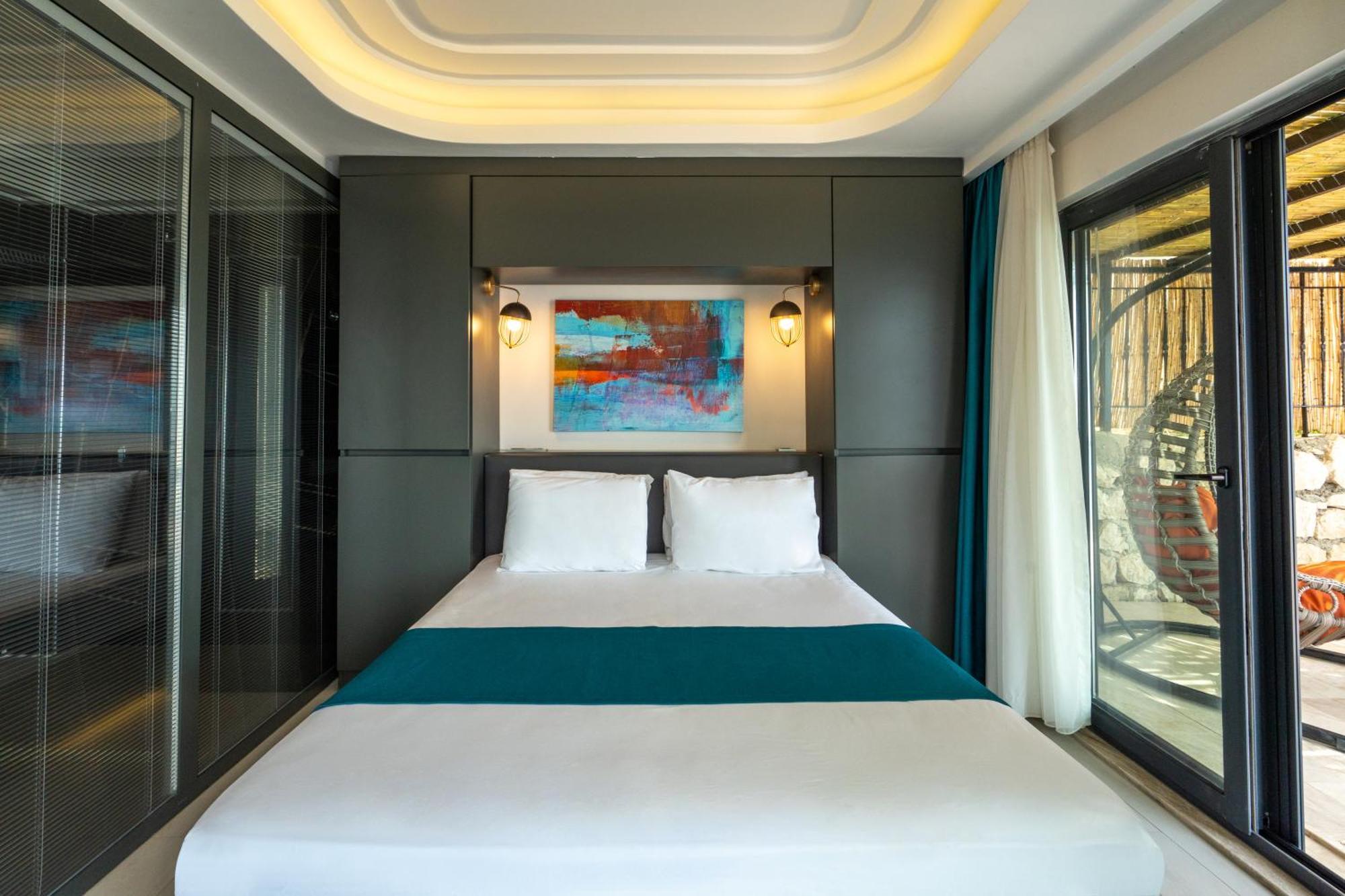 Guemues Yazar Hotel Kaş Szoba fotó