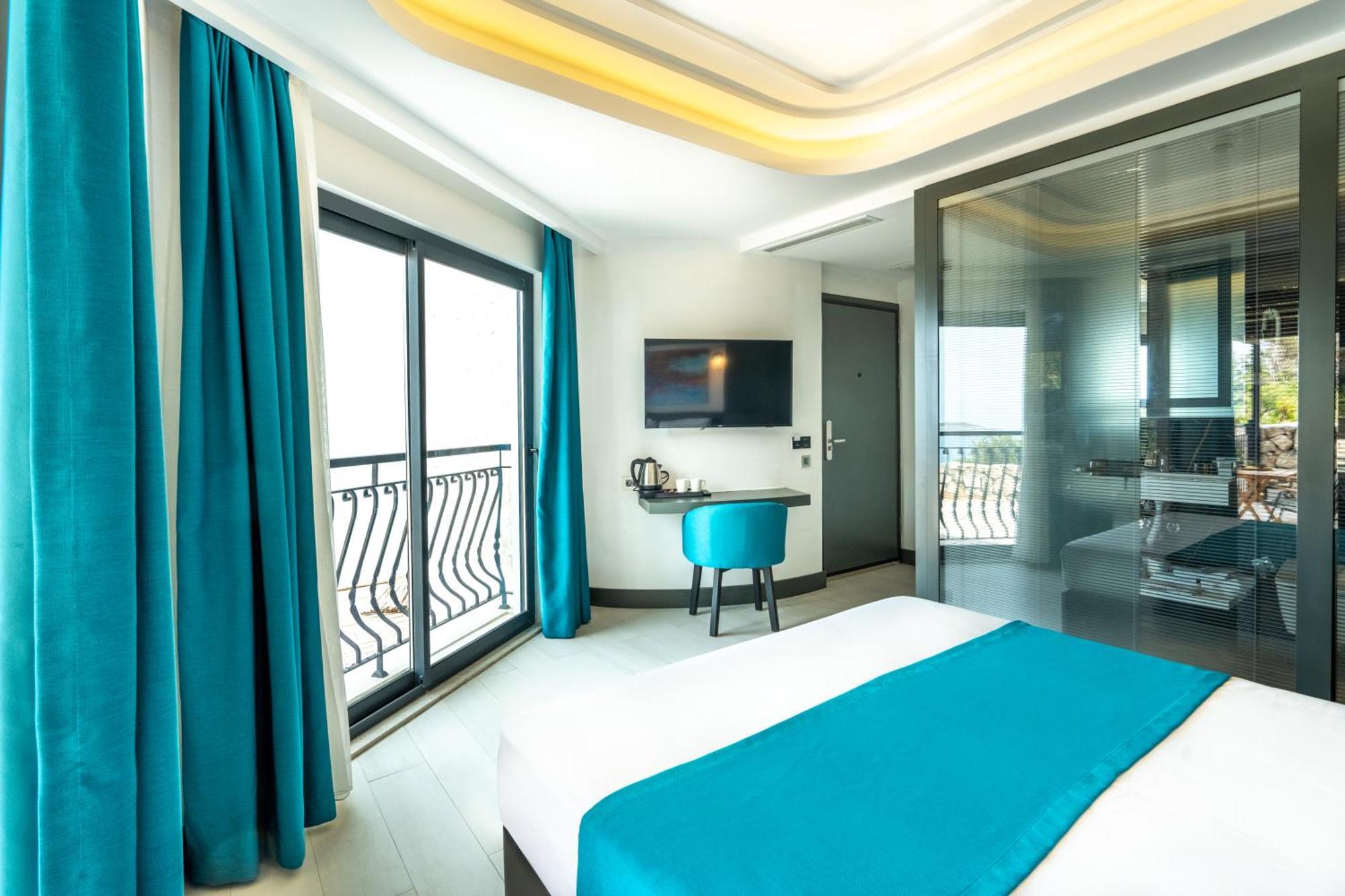 Guemues Yazar Hotel Kaş Szoba fotó