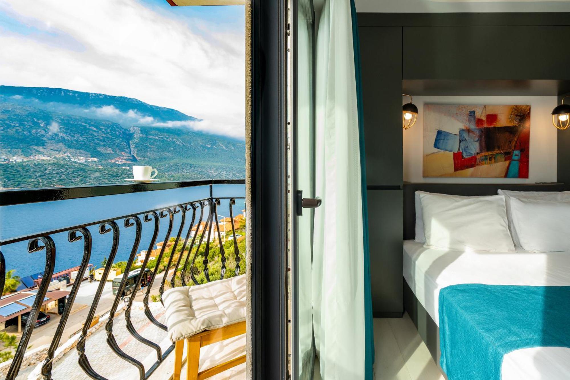 Guemues Yazar Hotel Kaş Szoba fotó